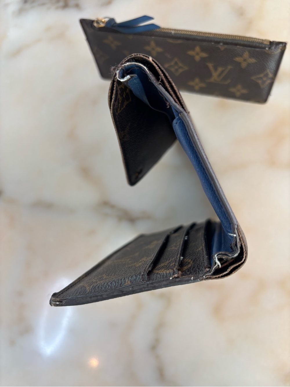 Louis Vuitton Monogram Canvas Envelope Wallet in Brown - Picture 7 of 9